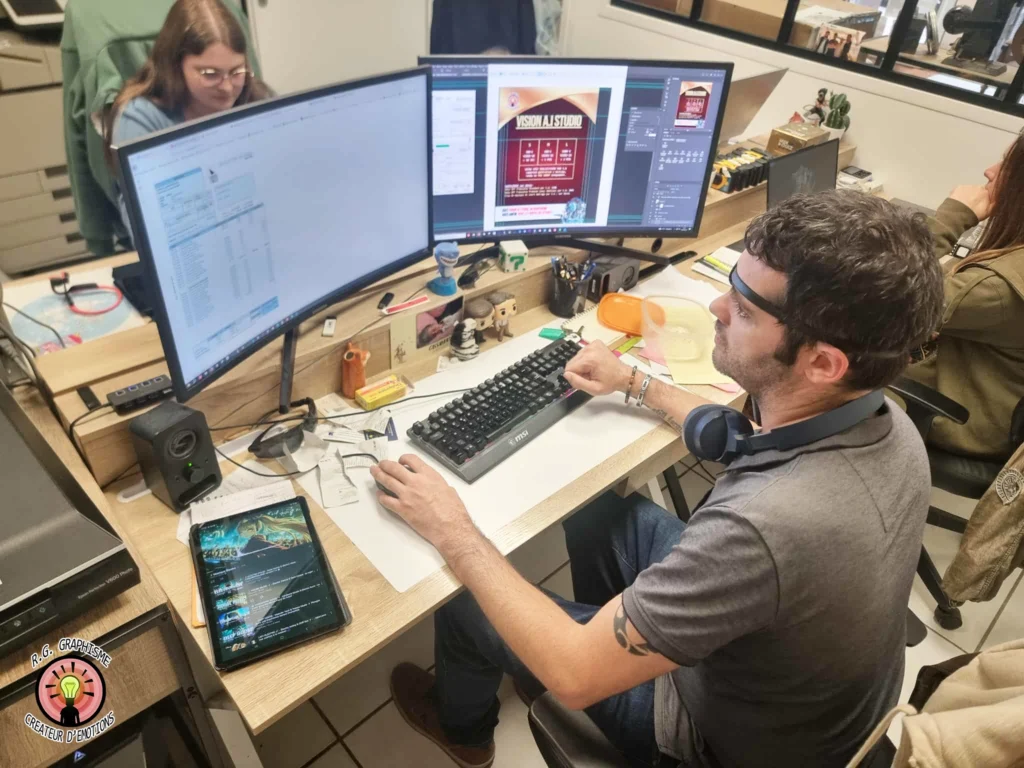 Photo montrant des co-workers concentrés en plein travail dans un espace de co-working, illustrant productivité et collaboration.