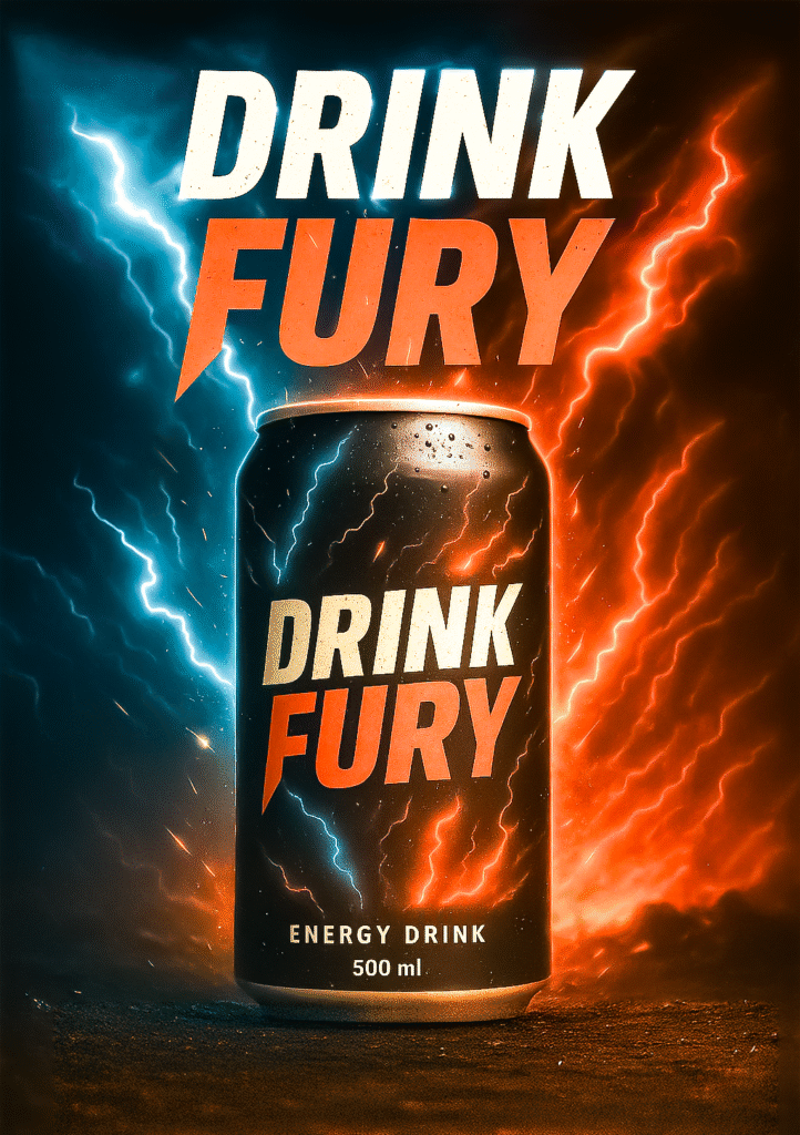 Affiche publicitaire générée par RG Graphisme avec l’IA, illustrant un design créatif et attractif pour la promotion d’un produit ou service.