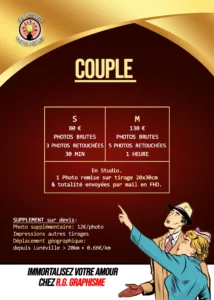 Tarif portrait couple